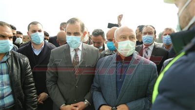 محافظ كفر الشيخ ووزير النقل يتفقدان طريق كفر الشيخ دسوق