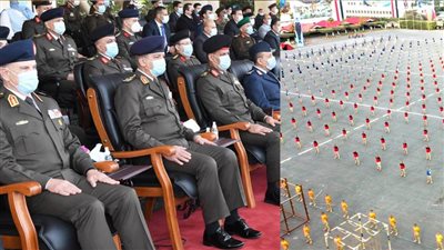 وزير الدفاع يشهد حفل انتهاء فترة الإعداد العسكري لطلاب الكليات العسكرية 