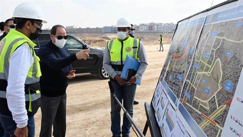 الرئيس السيسي يتفقد