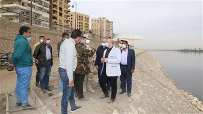  تطوير الممشي السفلي بكورنيش بنى سويف 