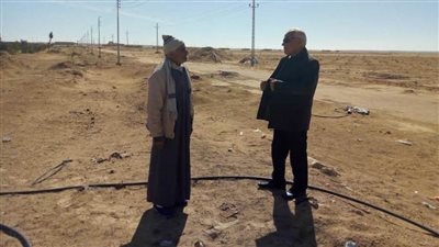 رئيس مركز ومدينة نخل يتابع حفر آبار المياه فى وسط سيناء