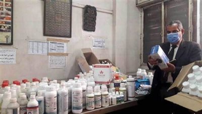 غلق 4 معارض أدوية بيطرية وضبط  3 آلاف عبوة دواء مخالف بالشرقية