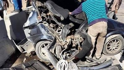 مصرع شخصين وإصابة ٩ آخرين في حادث تصادم بصحراوي المنيا