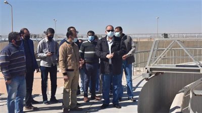 محافظ أسيوط يتفقد محطة المعالجة الثلاثية لمشروع صرف صحي أبنوب والفتح