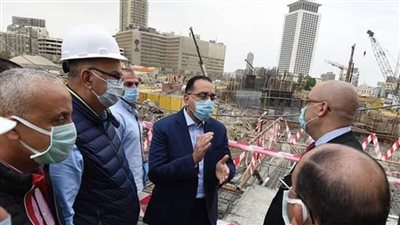رئيس الوزراء يتفقد مشروع تطوير منطقة مثلث ماسبيرو