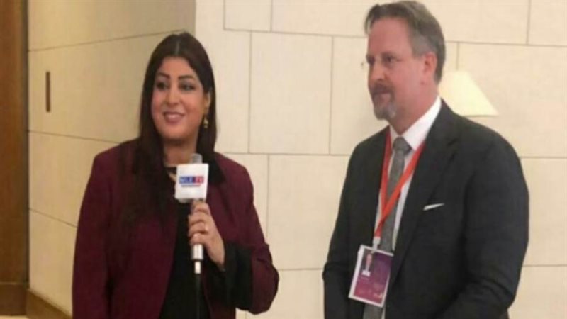 تغريد حسين مع سفير