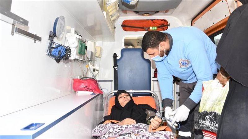 أثناء نقل المريضة