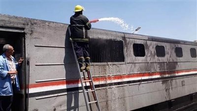 السيطرة على حريق بقطار الإسماعيلية