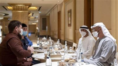 ولى عهد أبوظبي يتلقى رسالة من فلاديمير بوتين خلال استقباله الرئيس الشيشاني