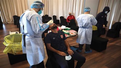 سلبية المسحة الطبية للأهلي قبل السفر إلي تنزانيا لمواجهة فريق سيمبا