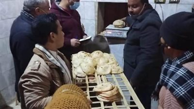 ضبط 25 مخبزا مخالفا في حملات رقابية بالمنيا