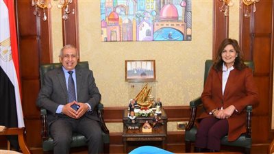 وزيرة الهجرة تستقبل رئيس الأكاديمية العربية للعلوم والتكنولوجيا والنقل البحري