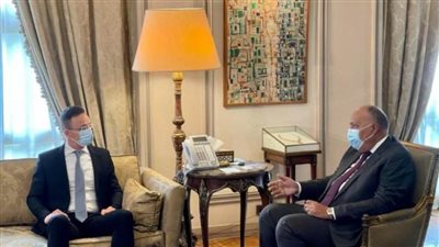 شكري يعقد جلسة مباحثات مع نظيره المجري