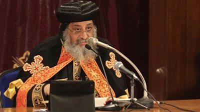 البابا تواضروس يلقي عظته الأسبوعية من المقر البابوي بالعباسية