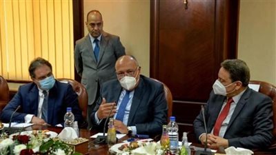 أبرز 10 لقطات فى لقاء وزير الخارجية بالمجلس الأعلى لتنظيم الإعلام