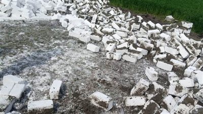 إزالة حالتى تعدٍ على الأراضي الزراعية بالبحيرة