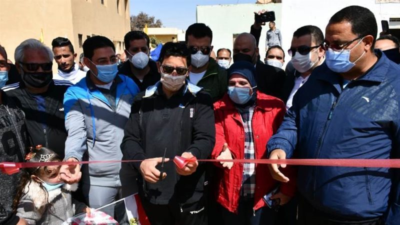 وزير الرياضة فى الواحات