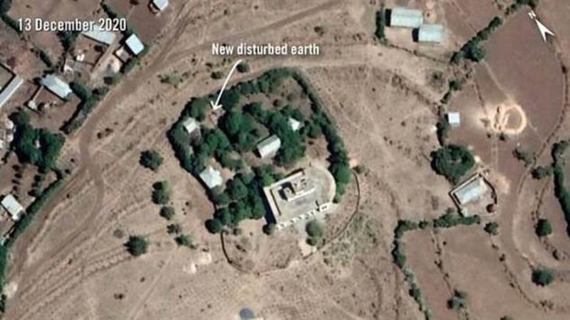 مقبرة جماعية رصدتها