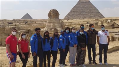 فرق الهند والتشيك للرماية تزور الهرم