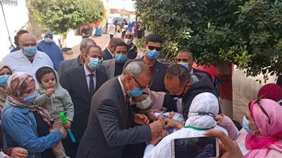 محافظ القليوبية يدشن الحملة القومية للتطعيم ضد مرض شلل الأطفال