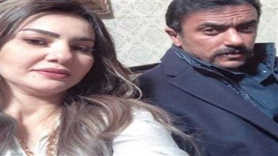 دينا فؤاد وأحمد العوضي في كواليس 