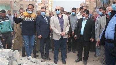 محافظ بني سويف يتفقد تطوير مدخل الواسطى