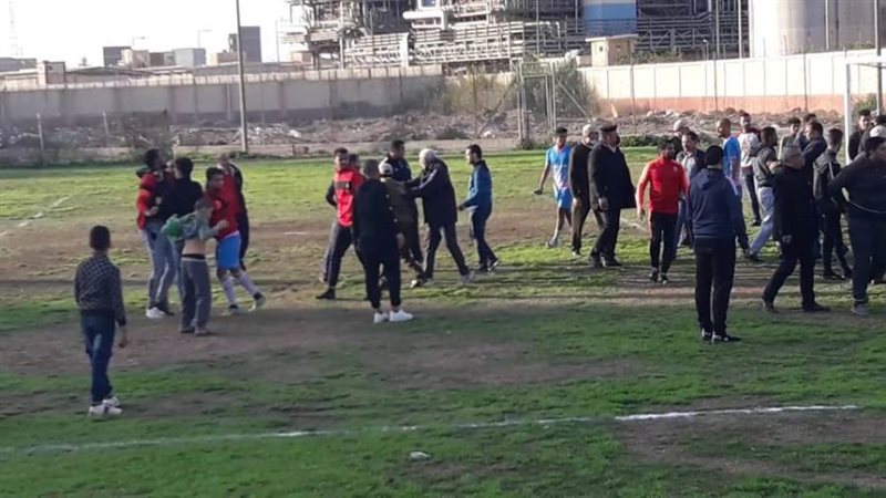 إشتباكات مباراة كهرباء