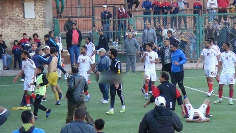 الإشتباكات في المباراة