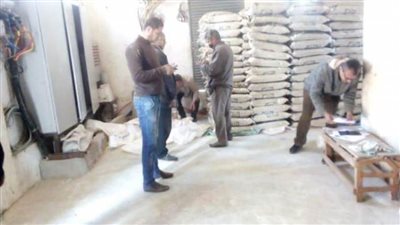 ضبط 7 أطنان و500 كيلو أرز أبيض مجهول المصدر بههيا