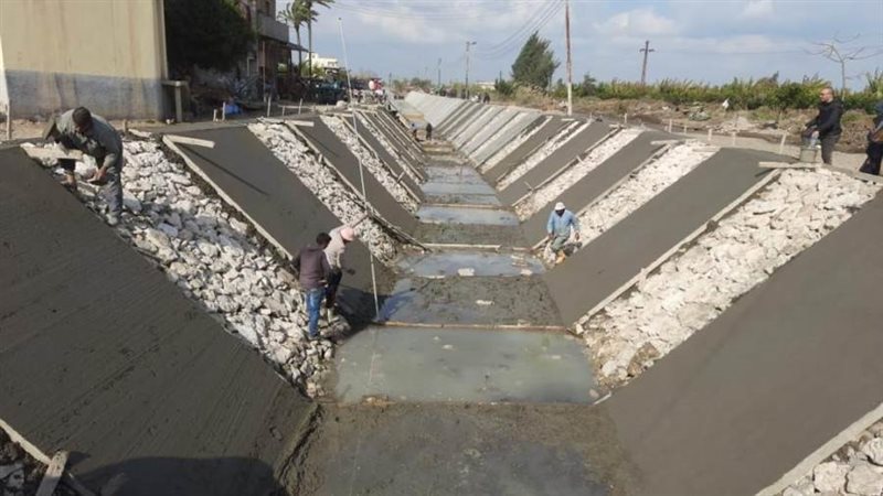 تأهيل وتبطين الترع