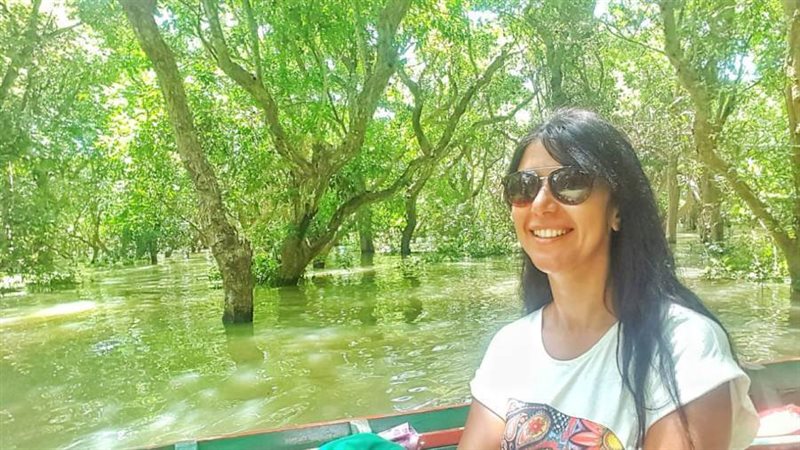 المياه تغمر الأشجار