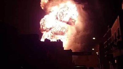 انفجار سيارة محملة بأسطوانات بوتاجاز بأسيوط والدفع بـ15 سيارة إطفاء