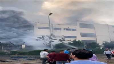 ضبط وإحضار مالك مصنع حريق العبور