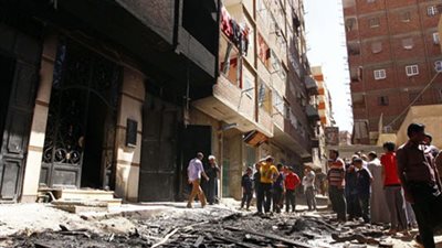 النيابة تعاين منازل أبو يعقوب المحترقة في أحداث الفتنة الطائفية