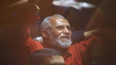 المحكمة تستمع لمرافعات الدفاع بمحاكمة بديع‎ في أحداث بني سويف