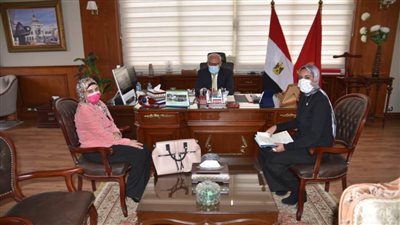 محافظ بورسعيد يستقبل مدير مديرية المساحة ببورسعيد