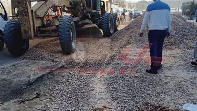 أبوليمون: متابعة دورية لأعمال الرصف بـ”المنوفية“