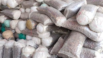 ضبط طن ونصف الطن بلح جاف خلال حملة صحية بالمنصورة