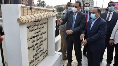 وزير التنمية المحلية ومحافظ الشرقية يفتتحان كورنيش بحر مويس 