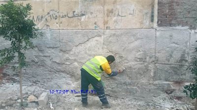 نهضة مصر: تنظيف جدار وحوائط الإسكندرية من الإعلان والشعارات