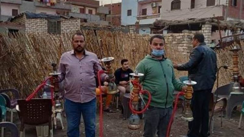 مصادرة الشيشة بمقاهي