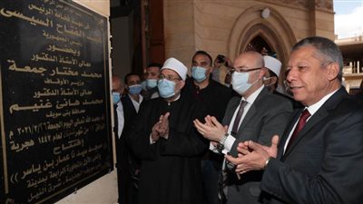  وزير الأوقاف ومحافظ بني سويف يفتتحان مسجد عمار بن ياسر 