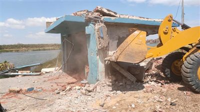 إزالة ٣١١ حالة تعد على نهر النيل بالدقهلية