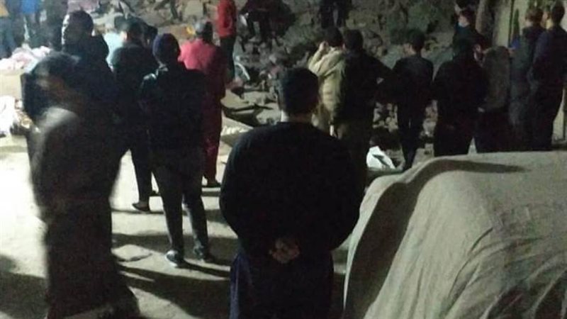 انهيار عقار عين شمس