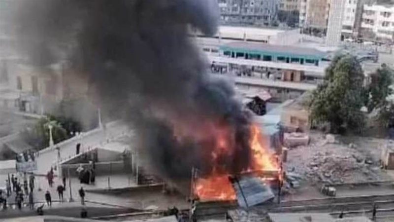 حريق محطة الزقازيق