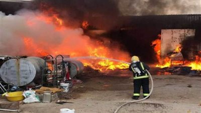 السيطرة على حريق بحظيرة مواشى بطوخ دون خسائر 