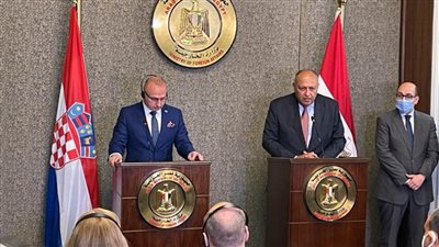 وزير الخارجية ونظيره الكرواتى يؤكدان عمق علاقات التعاون بين البلدين