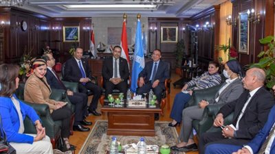 محافظ الإسكندرية يستقبل لجنة الشباب والرياضة بالنواب