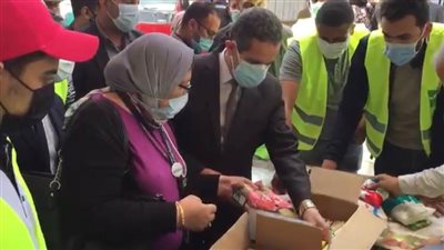 محافظ الغربية يشهد انطلاق تعبئة ٧٠٠٠ كرتونة  ‏إفطار