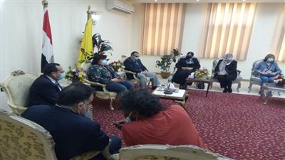 محافظ شمال سيناء يستقبل وزيرة الثقافة والوفد المرافق لها تمهيدا لافتتاح قصر ثقافة العريش